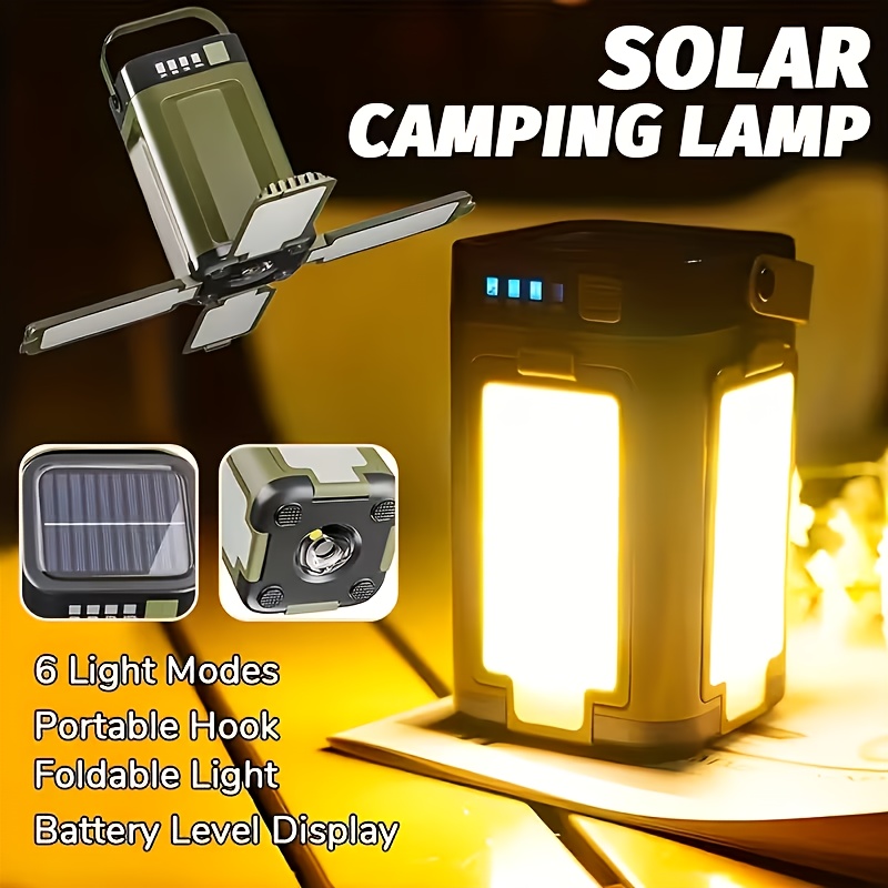Outdoor Power Bank - 태양광 야외 휴대용 캠핑 조명, 태양열