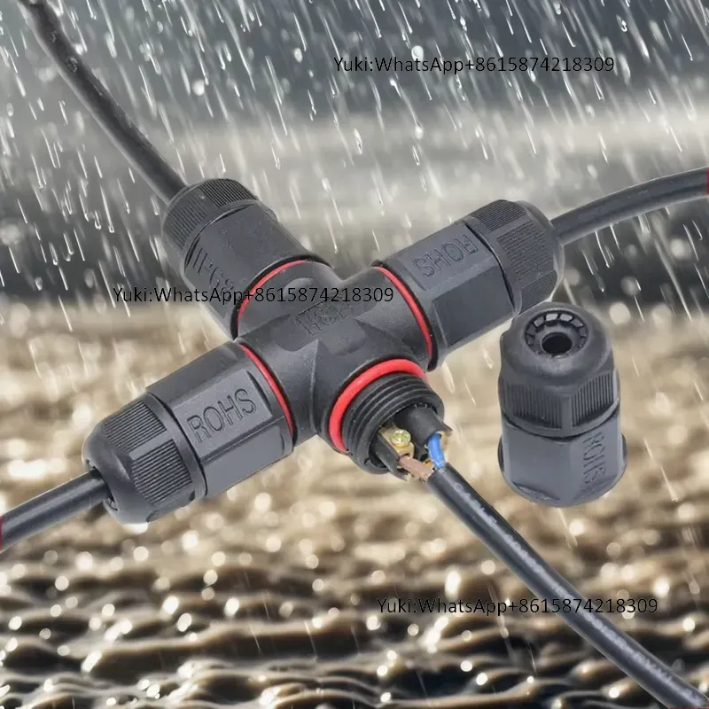Outdoor Power Wire - IP68 방수 케이블 T탭 전기 커넥터