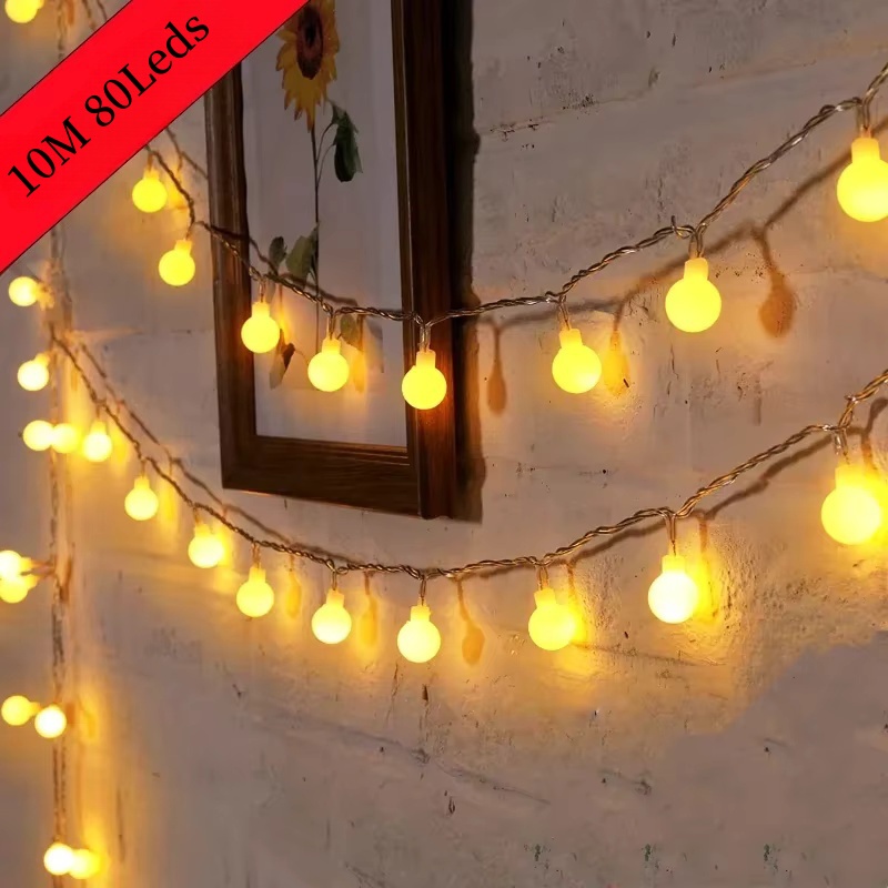 Outdoor Power For Christmas Lights - USB/배터리 전원 스트링 조명 글로브 스트링