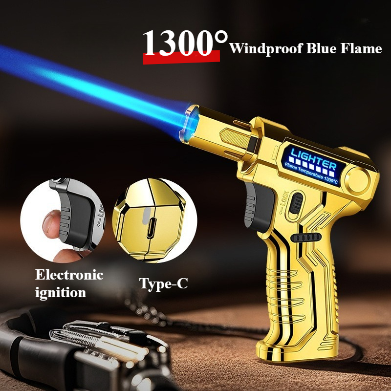 Outdoor Power Direct - 타입-C USB 충전식 직충전 방풍 라이터,
