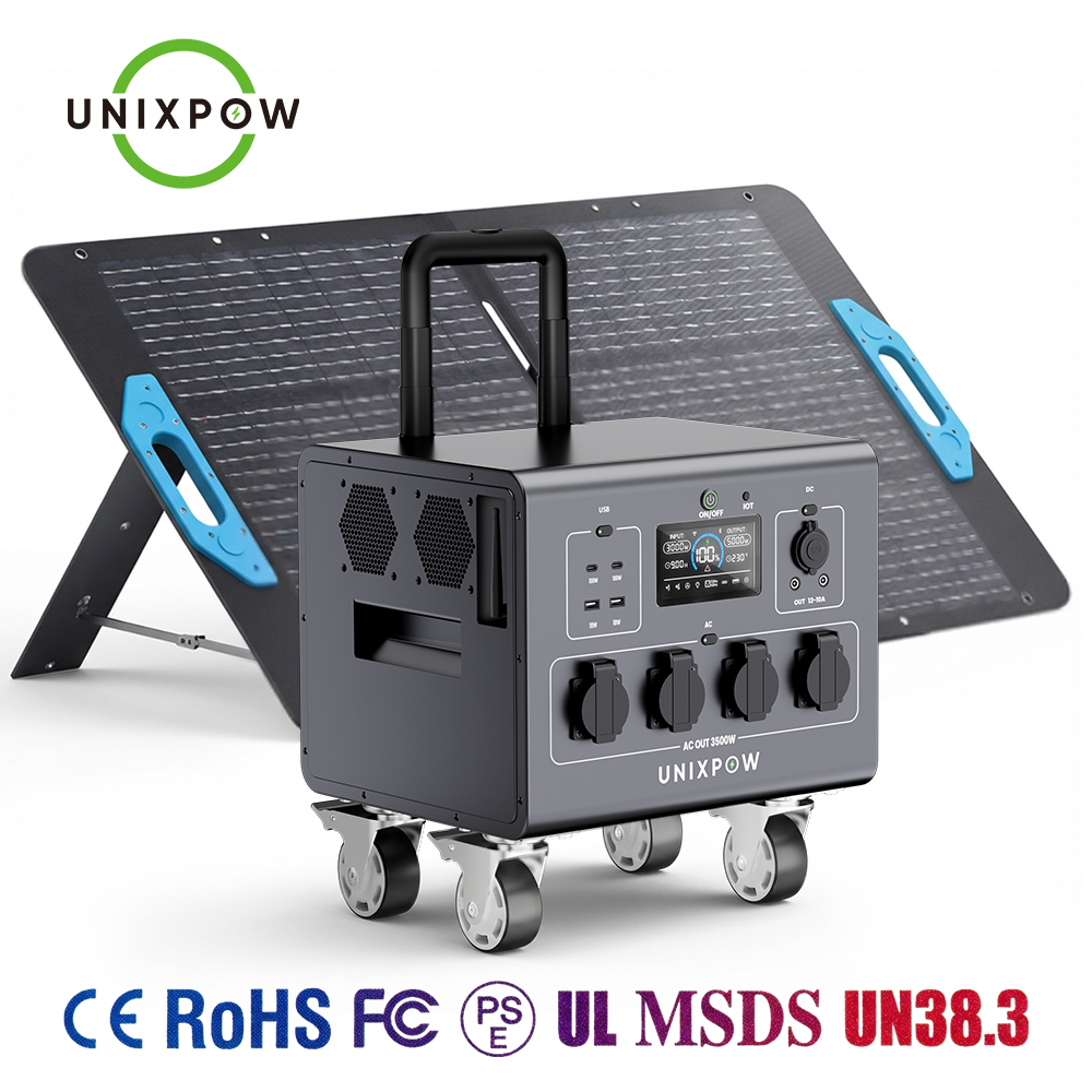 Outdoor Uninterruptible Power Supply - 3000W 휴대용 비상 발전소 태양광 발전기