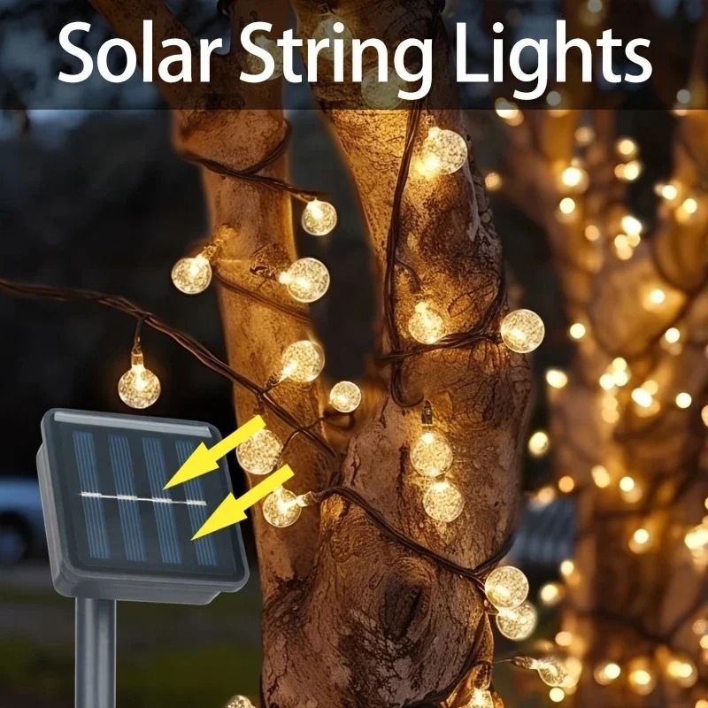 태양광으로 작동하는 따뜻한 흰색 및 다채로운 7M 50 - Outdoor Solar Power Xmas Lights 리뷰 및 가격