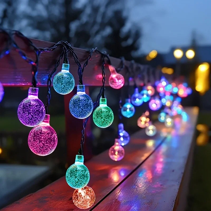 태양광으로 작동하는 따뜻한 흰색 및 다채로운 7M 50 - Outdoor Solar Power Xmas Lights 리뷰 및 가격