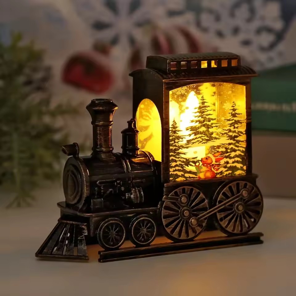 LED 야간 조명 빈티지 휴대용 기차 모양 야간 램프  - Outdoor Power For Christmas Lights 리뷰 및 가격
