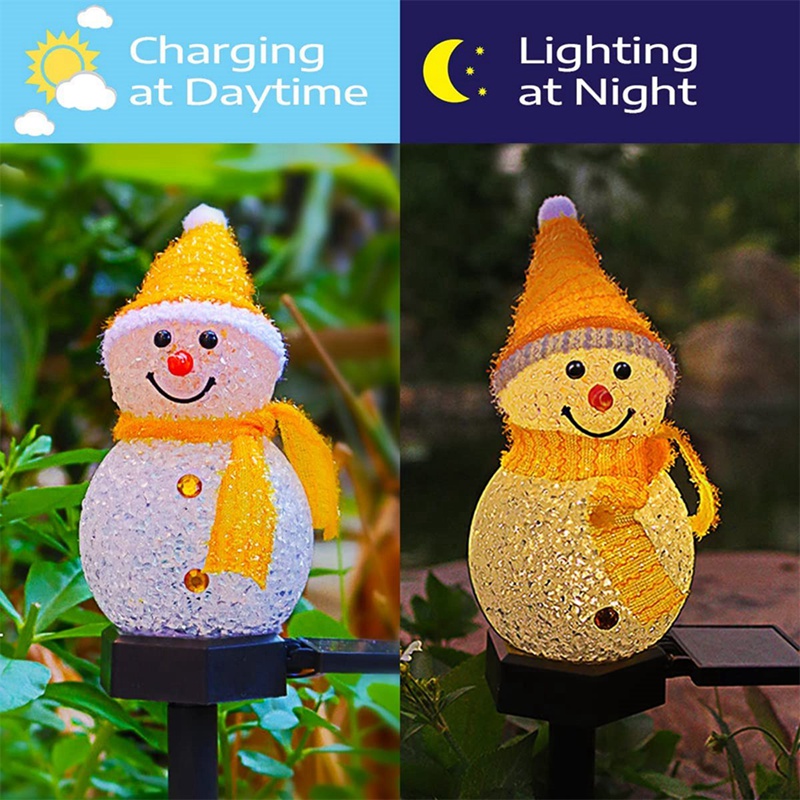 LED 눈사람 태양 정원 조명 야외 지상 스테이크 빛  - Outdoor Power For Christmas Lights 리뷰 및 가격