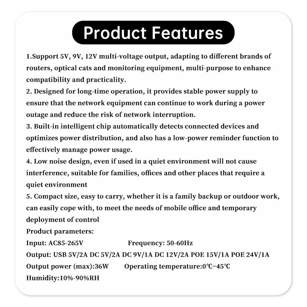 1018L 5V 9V 12V 백업 DC UPS 무정전  - Outdoor Uninterruptible Power Supply 리뷰 및 가격