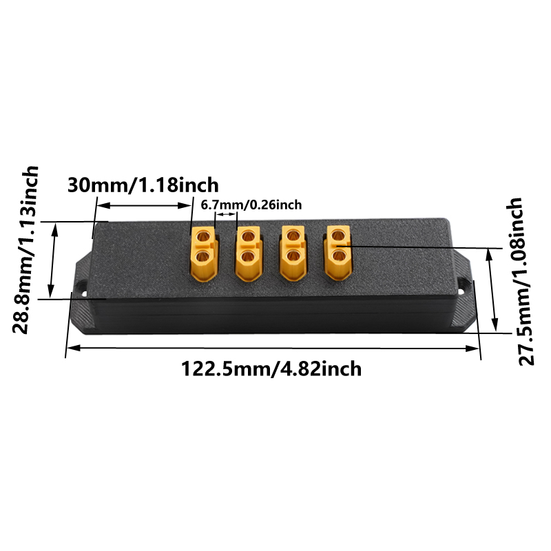 1PCS 4채널 XT60 전원 분배기 최대 200A D - Outdoor Power Board 리뷰 및 가격