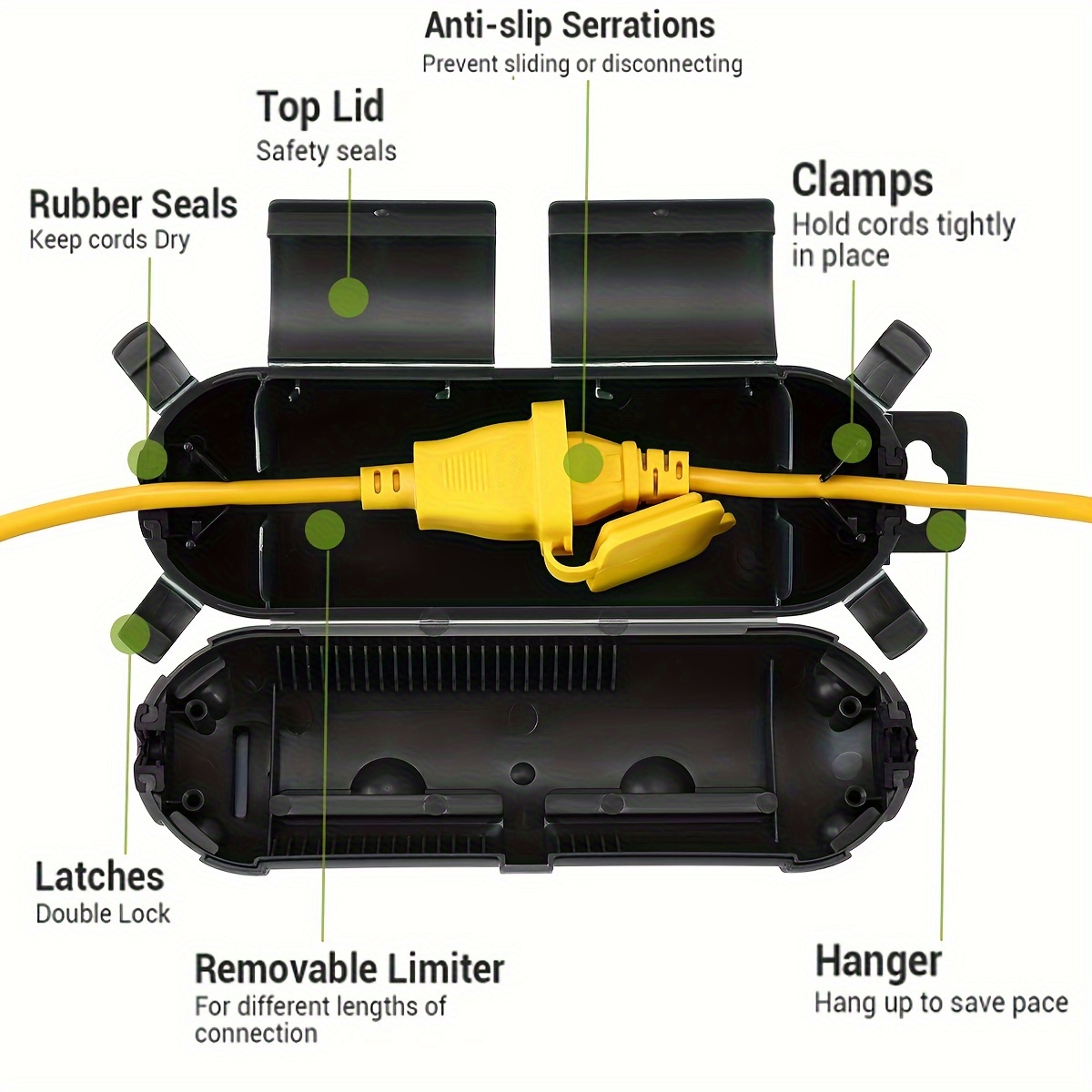 연장 코드 플러그 연결 보호 안전 커버, 방수 실내 실 - Outdoor Power Hub 리뷰 및 가격