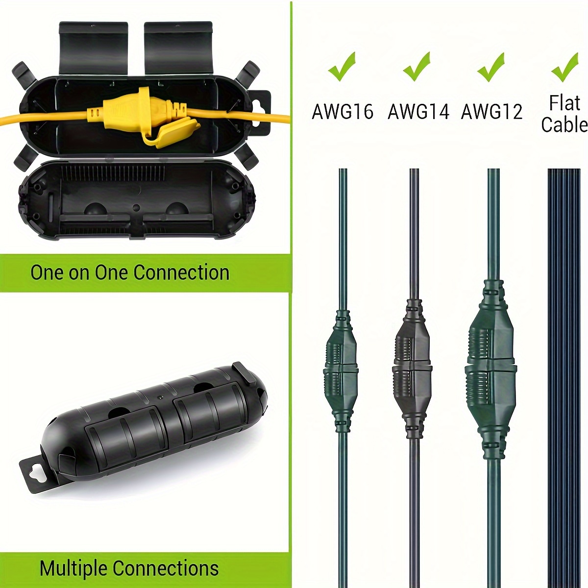 연장 코드 플러그 연결 보호 안전 커버, 방수 실내 실 - Outdoor Power Hub 리뷰 및 가격
