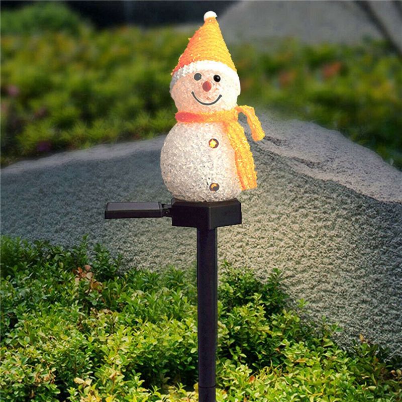 ABGH-4X 스노우맨 태양광 조명 크리스마스 태양광  - Outdoor Solar Power Xmas Lights 리뷰 및 가격