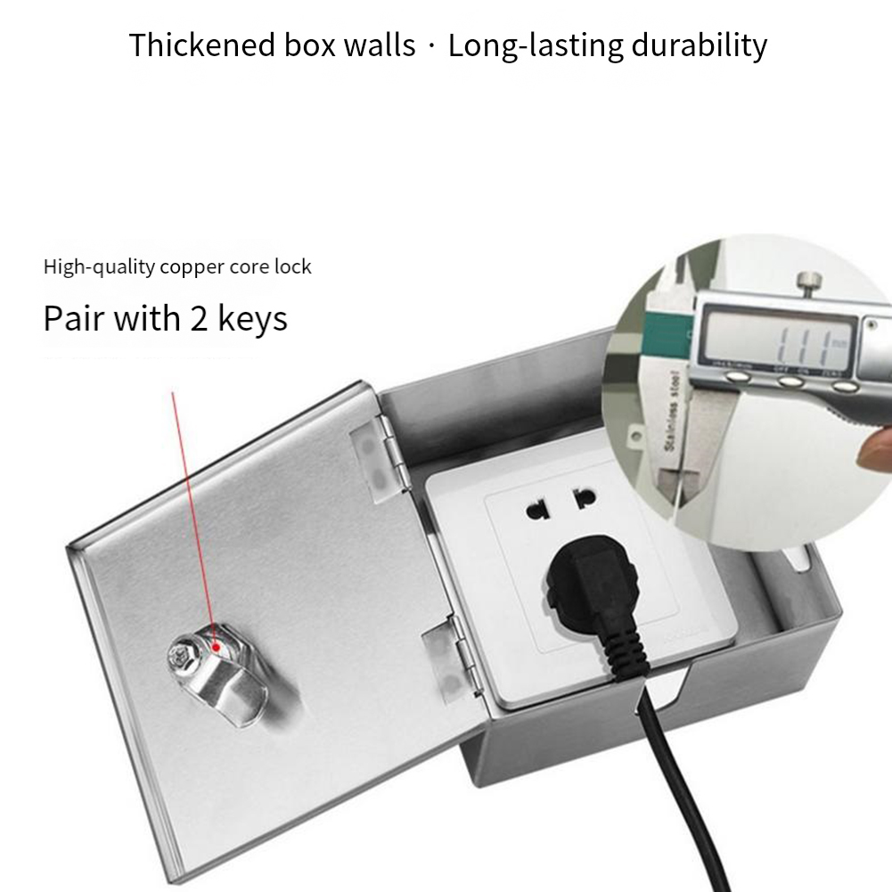 스테인레스 스틸 야외 전기 박스 잠금 장치 방수 전기  - Outdoor Power Socket With Lock 리뷰 및 가격