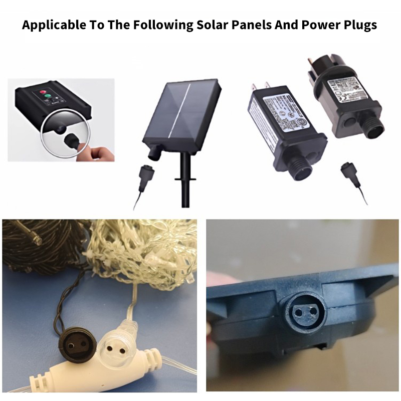 태양광 스트링 조명용 25cm 케이블이 있는 실외용 2 - Outdoor Power Hub 리뷰 및 가격