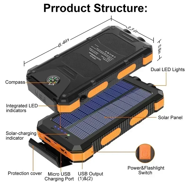 30000mAh 태양광 파워뱅크 양방향 고속 충전 야외 - Outdoor Power Bank 리뷰 및 가격